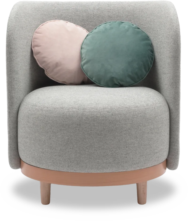 Slipper chair Orecchino, view 1